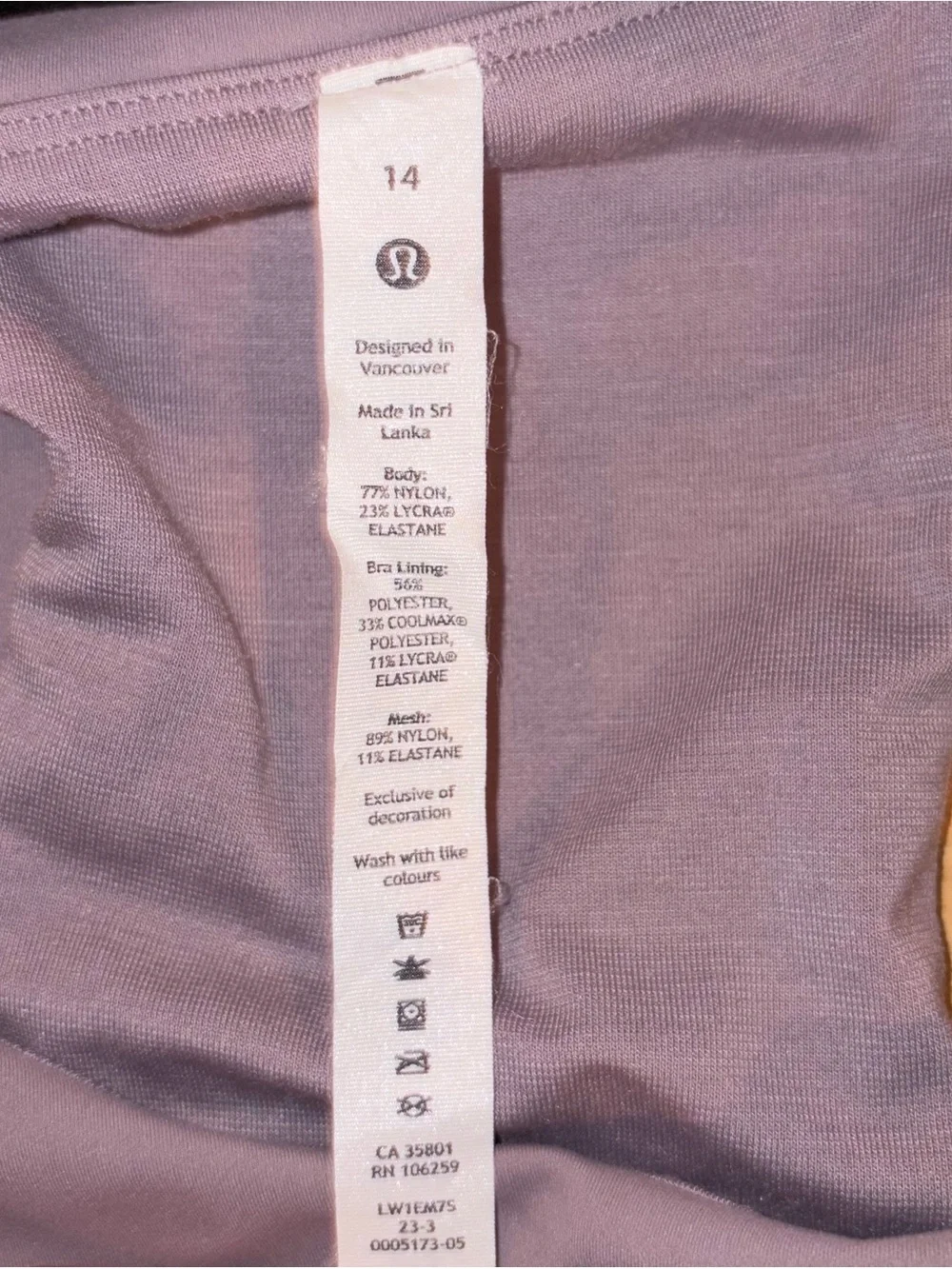 Lululemon Wunder Train Racerback Tank Top Violet Verbena